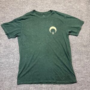 NWOT Roark Seek & Explore Premium Tee Mens XL Dark Green Custom Dyed Graphic